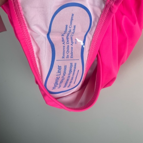 DKNY Women's sz 12 Ruffle Plunge Underwire Tummy Control One Piece Swimsuit - Picture 14 of 16